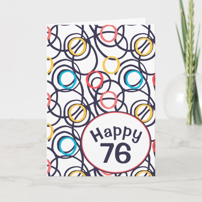 Doodles divertidos para la tarjeta de cumpleaños n (Anverso)
