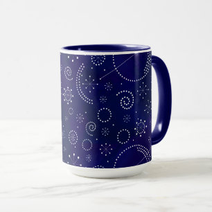 Doodles en taza del espacio