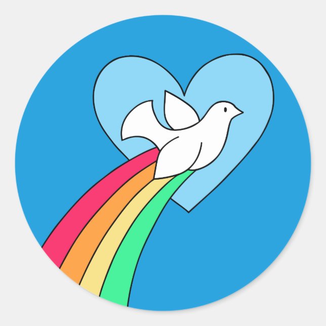 Doodles para portátiles Paz y Amor Pegatina de la  (Anverso)