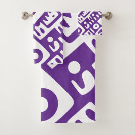 doodles púrpura y blanco 2 de 4