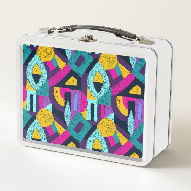 Doodles retro: arte pop geométrico. (Anverso)