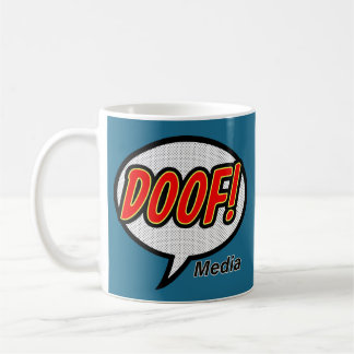 ¡Doof! Taza de café de los medios