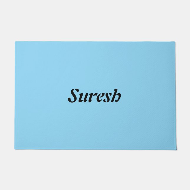 Doormat de bienvenida de texto - Alfombra de entra (Anverso)