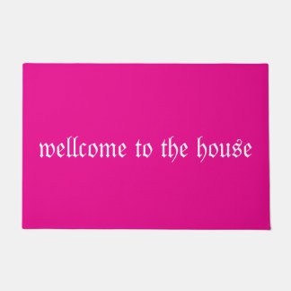 Doormat de bienvenida de texto - Alfombra de entra