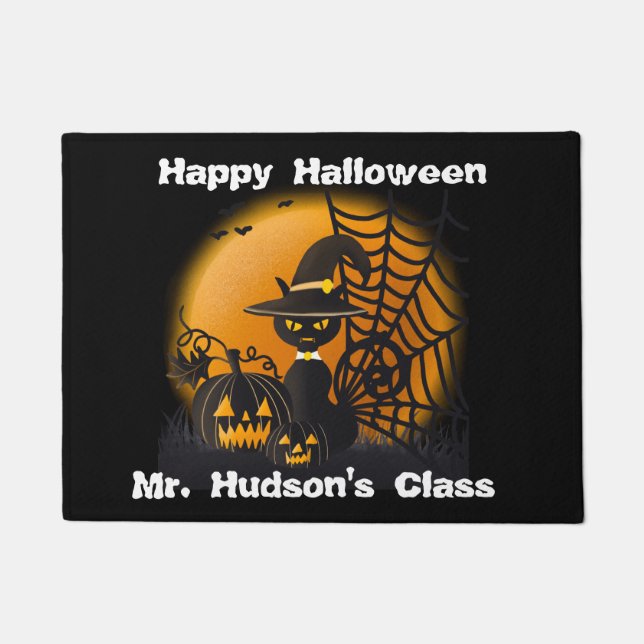 Doormat de Halloween, alfombra de aula (Anverso)