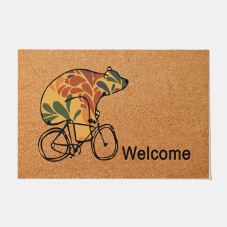 Doormat de oso cortado, alfombra delantera, regalo