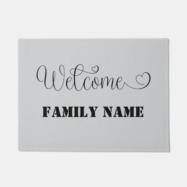 Doormat para regalo de alfombra personalizada en i (Anverso)