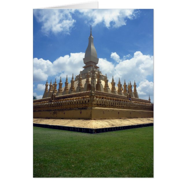 dorada stupa laos (Frente)