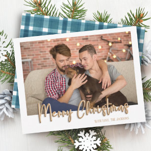 Dorado Feliz Navidad Bubble Letters Blue Plaid