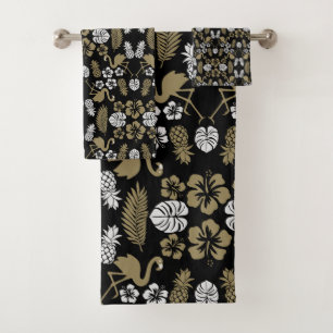 Dorado Floral Tropical Patterado