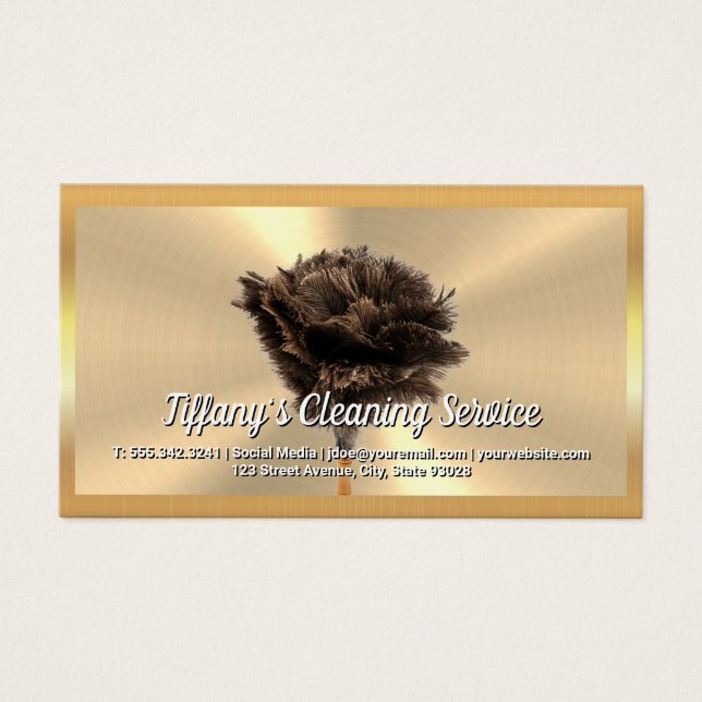Dorado metalizado | Feather Duster (Frente)