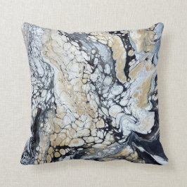 Dorado negro audaz y almohada blanca