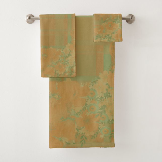 Dorado y floral y Rosa (In situ)