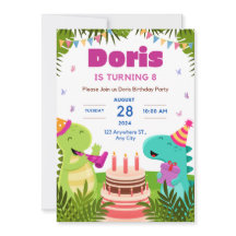 Doris cumple 8 años de invitación