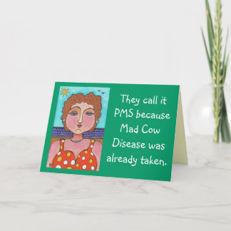 DORIS: Lo llaman PMS… - tarjeta de felicitación