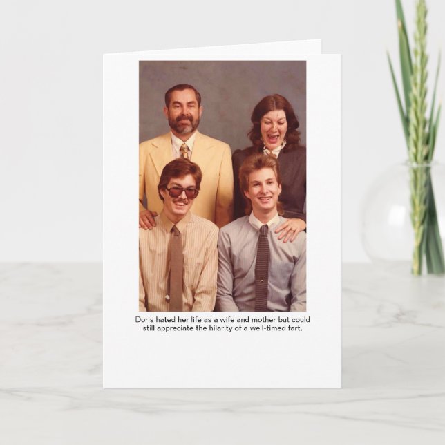 Doris Wife y Madre Tarjeta de Saludo (Anverso)