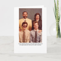 Doris Wife y Madre Tarjeta de Saludo