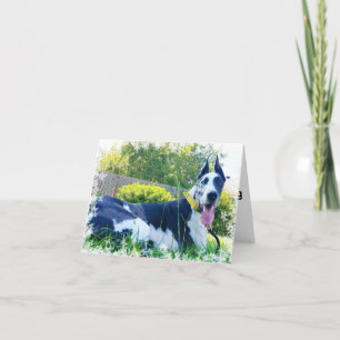Dormilón la tarjeta de felicitación del perro de