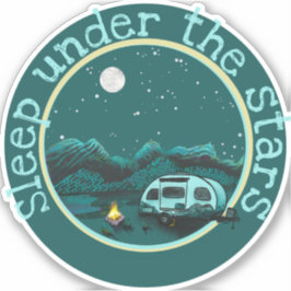 Dormir bajo las estrellas Pegatina RV