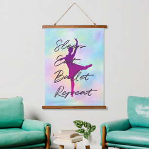 Dormir Comer Ballet Repetir Tapiz Colgante – Arcoí