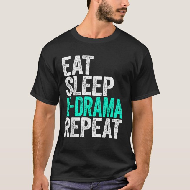 Dormir K Drama Repetir la camiseta de los fans cor (Anverso)