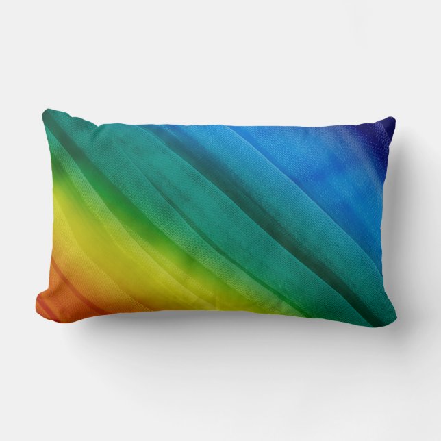 Dormitorio con acento arco iris o almohada de saló (Anverso)