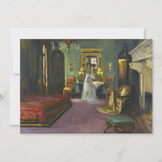 Dormitorio de la Sra. Rosen | Sir John Lavery (Anverso)