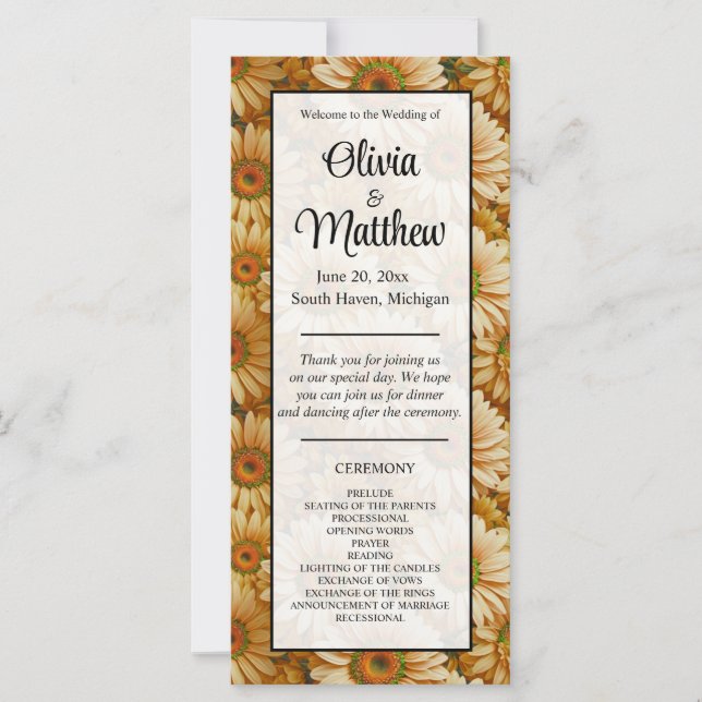 Dormitorios amarillos de girasol amarillo floral a (Anverso)