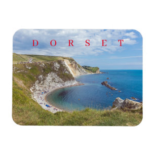 Dorset Man O'War beach view nevera imán