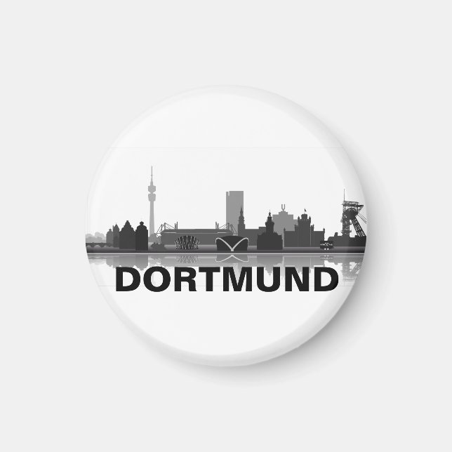 Dortmund horizonte nevera imán (Frente)