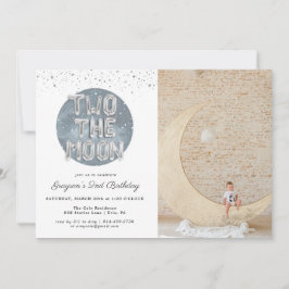 Dos a la Luna | Invitación de cumpleaños número 2