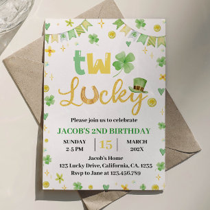 Dos afortunadas invitaciones de cumpleaños por el 