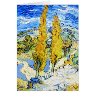 Dos álamos en una colina Vincent van Gogh