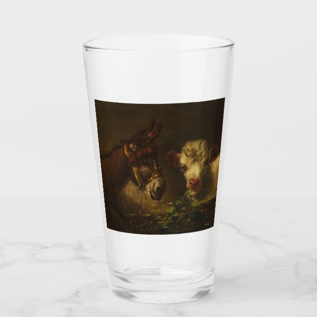 Dos amigos (burro y cordero) (animales de granja) (Anverso)