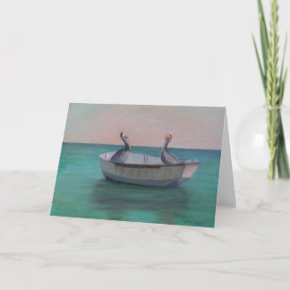 DOS AMIGOS EN una tarjeta de felicitación del BOTE