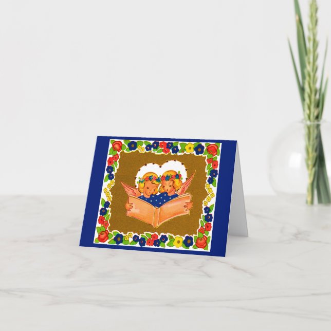 dos ángeles cantando (Anverso)