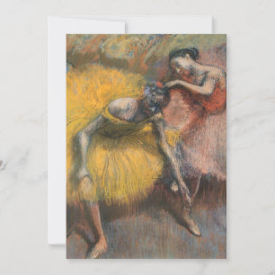 Dos bailarinas, amarillas y rosas   Edgar Degas