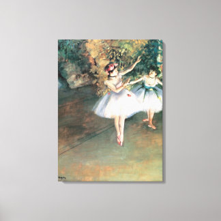Dos bailarinas en escena de Edgar Degas, arte vint