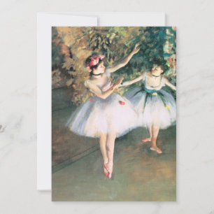 Dos bailarinas en escena de Edgar Degas, arte vint