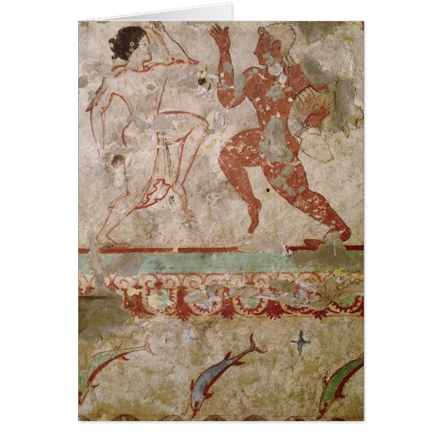 Dos bailarines y delfínes (Frente)