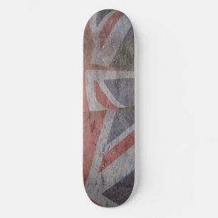 dos banderas británicas de skateboard grunge 8-1/2