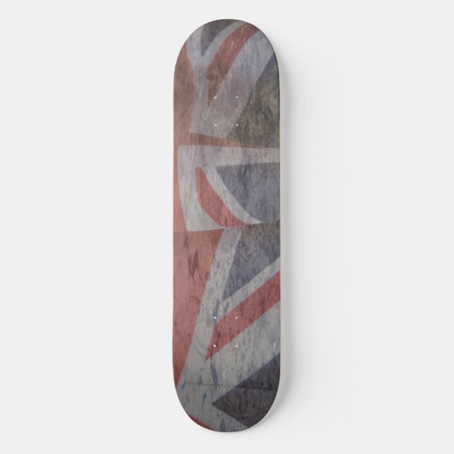 dos banderas británicas de skateboard grunge 8-1/2 (Anverso)