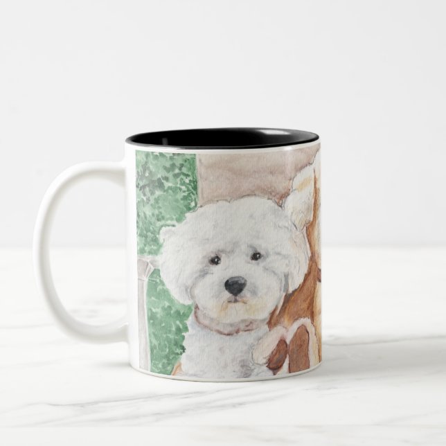 Dos biichos y un amigo en una taza de té (Izquierda)