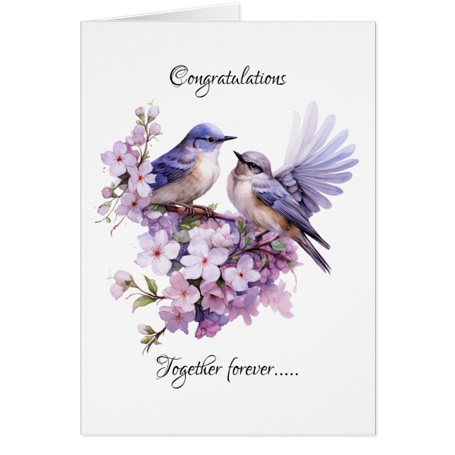 Dos Bluebirds Love Boda (Frente)