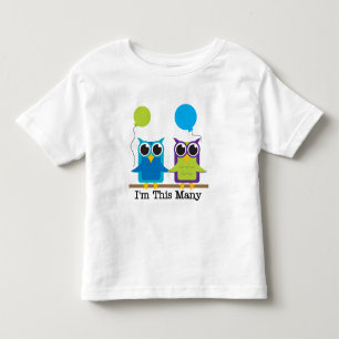Dos búhos soy camisetas de este muchas cumpleaño