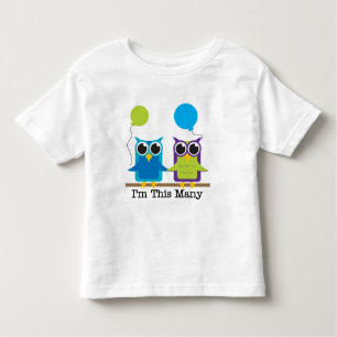 Dos búhos soy camisetas de este muchas cumpleaños