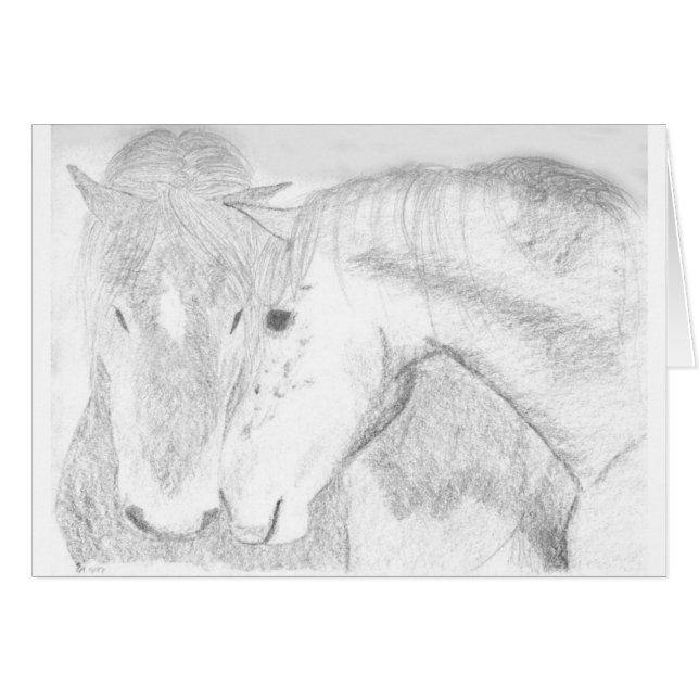 Dos caballos (Anverso (Horizontal))