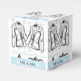 Dos caja de favores de matrimonio gay Tuxedo Groom