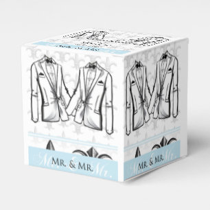 Dos caja de favores de matrimonio gay Tuxedo Groom
