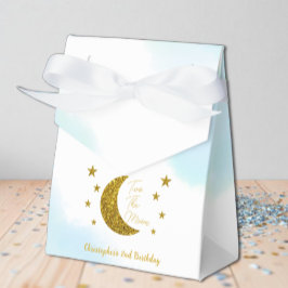 Dos Cajas De Favor De Cumpleaños De La Luna